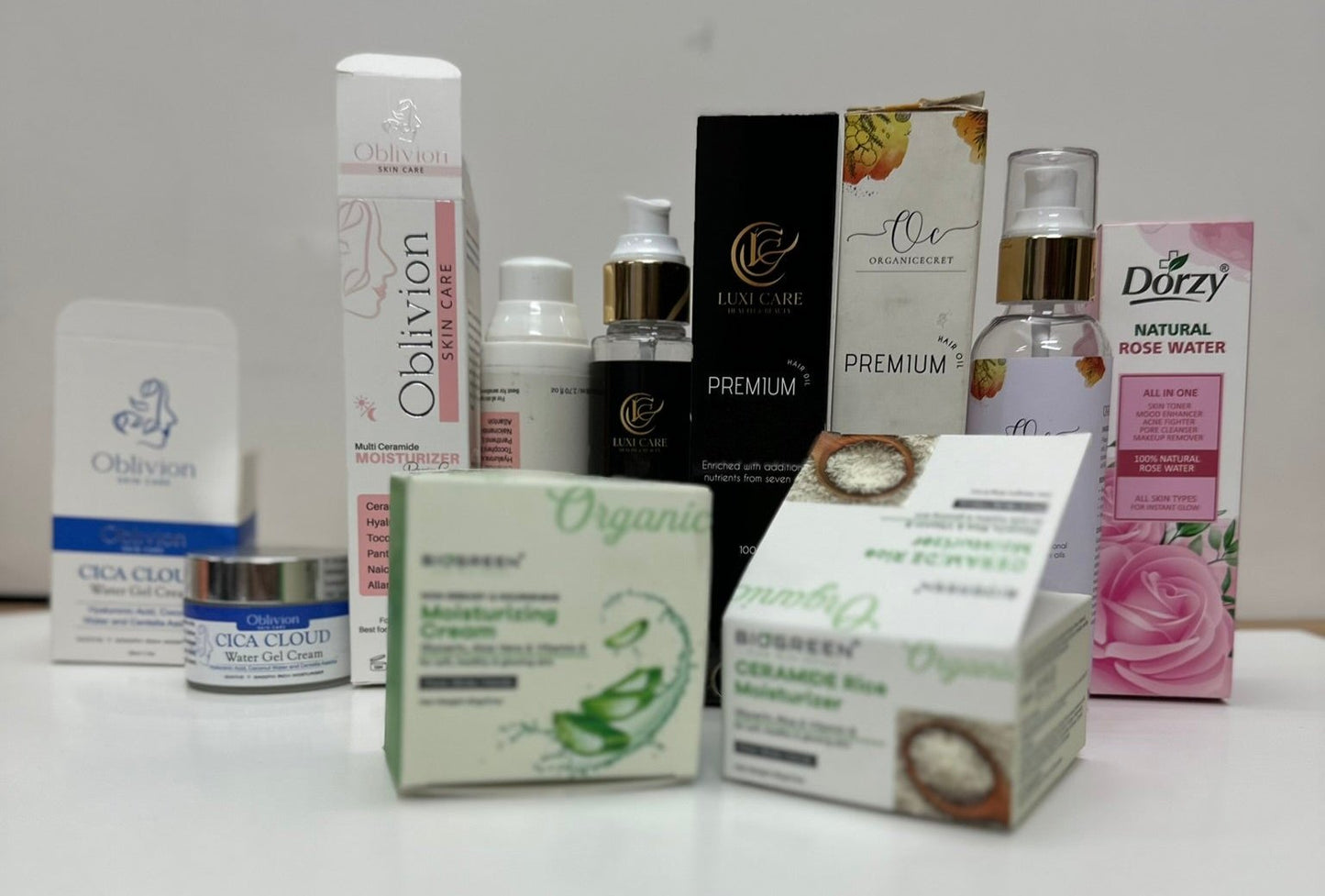 Cosmetic packaging boxes and labels